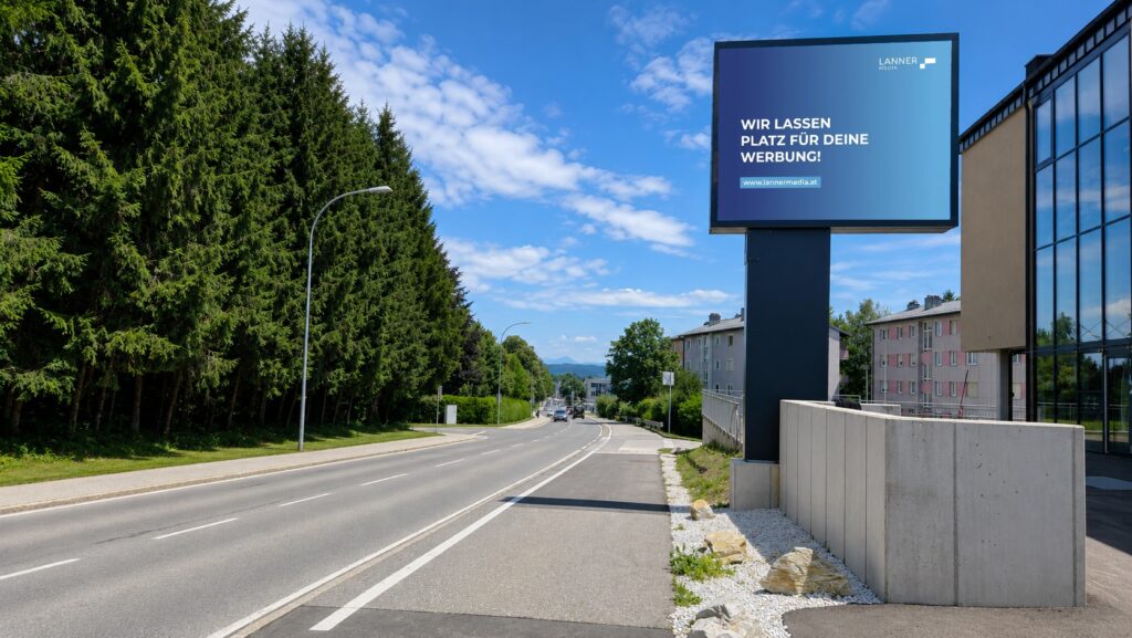 LED Wall 40 Villach Richtung Stadthalle / Zentrum